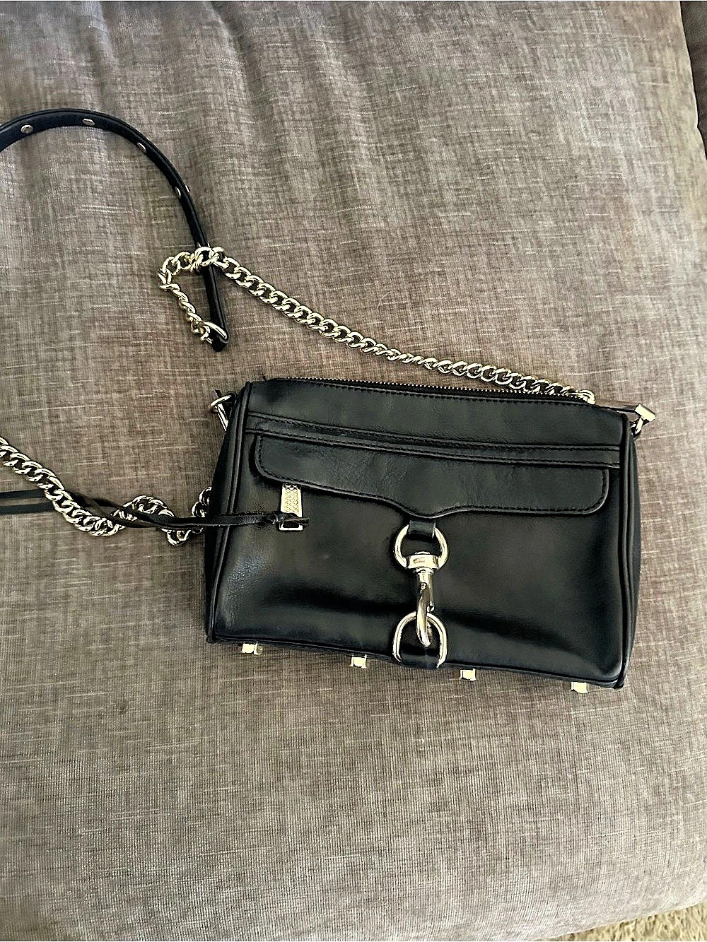 Rebecca Minkoff Mini M.A.C. Crossbody Bag in Black - Picture 3 of 7